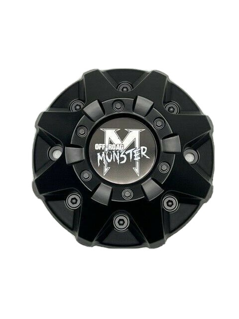 Monster Off-Road Matte Black Wheel Center Cap C-224-3 LG13109-80
