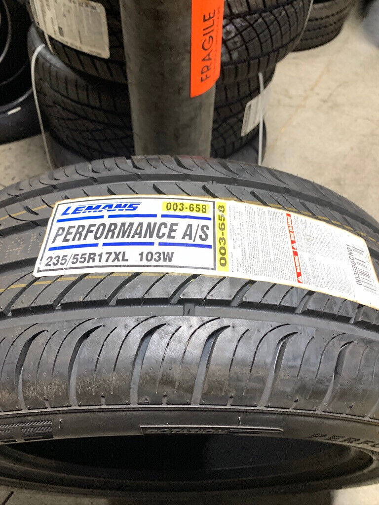 1 New 235 55 17 Lemans Performance A/S Tire
