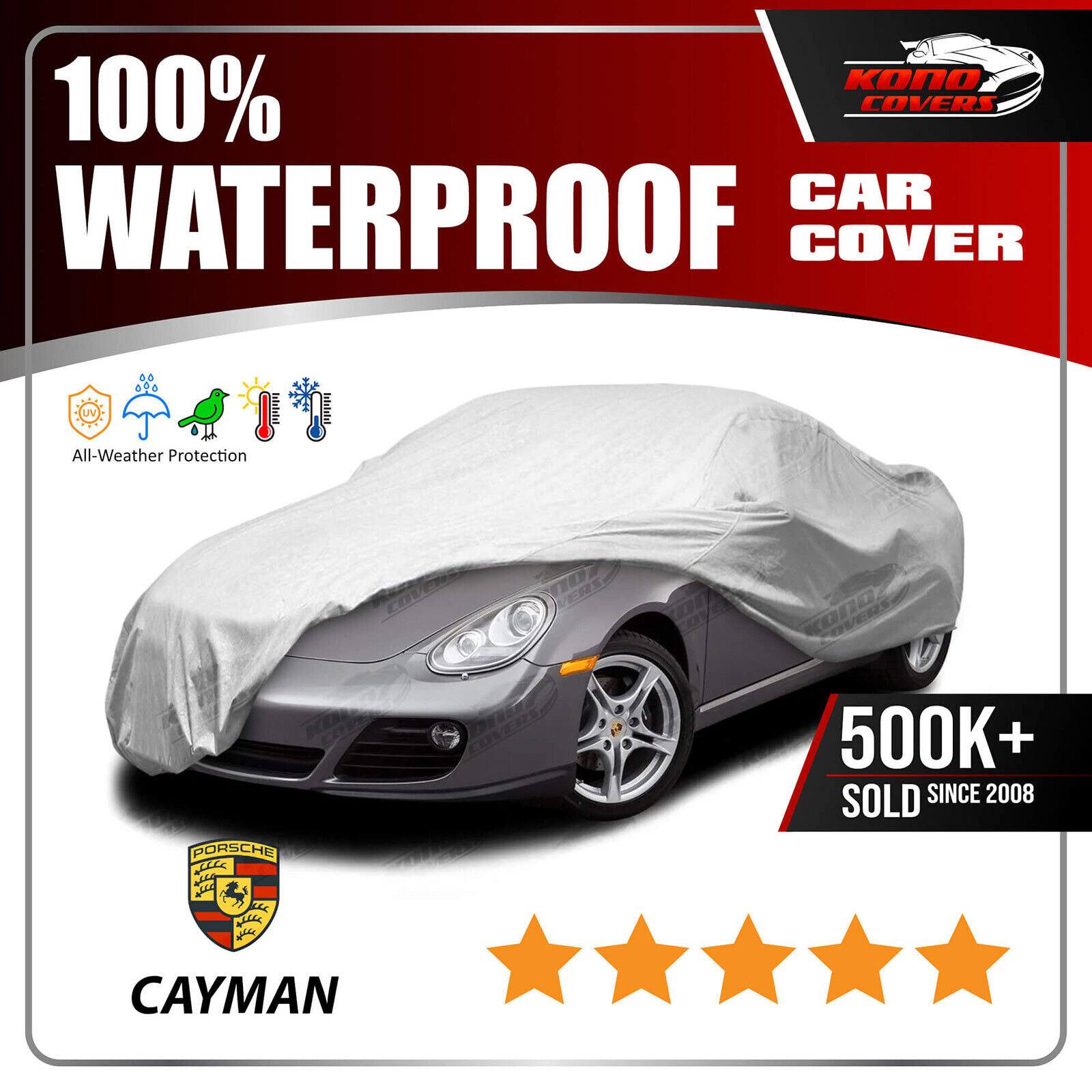 PORSCHE CAYMAN 2006-2012 CAR COVER - 100% Waterproof 100% Breathable