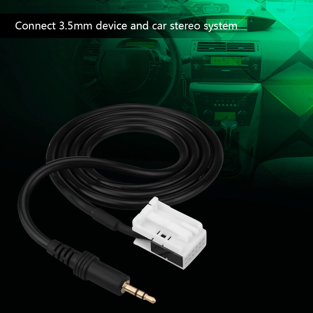 3.5MM AUX Audio Input Radio MP3 Player Cellphone Input Adapter Cable for 307/4⁺