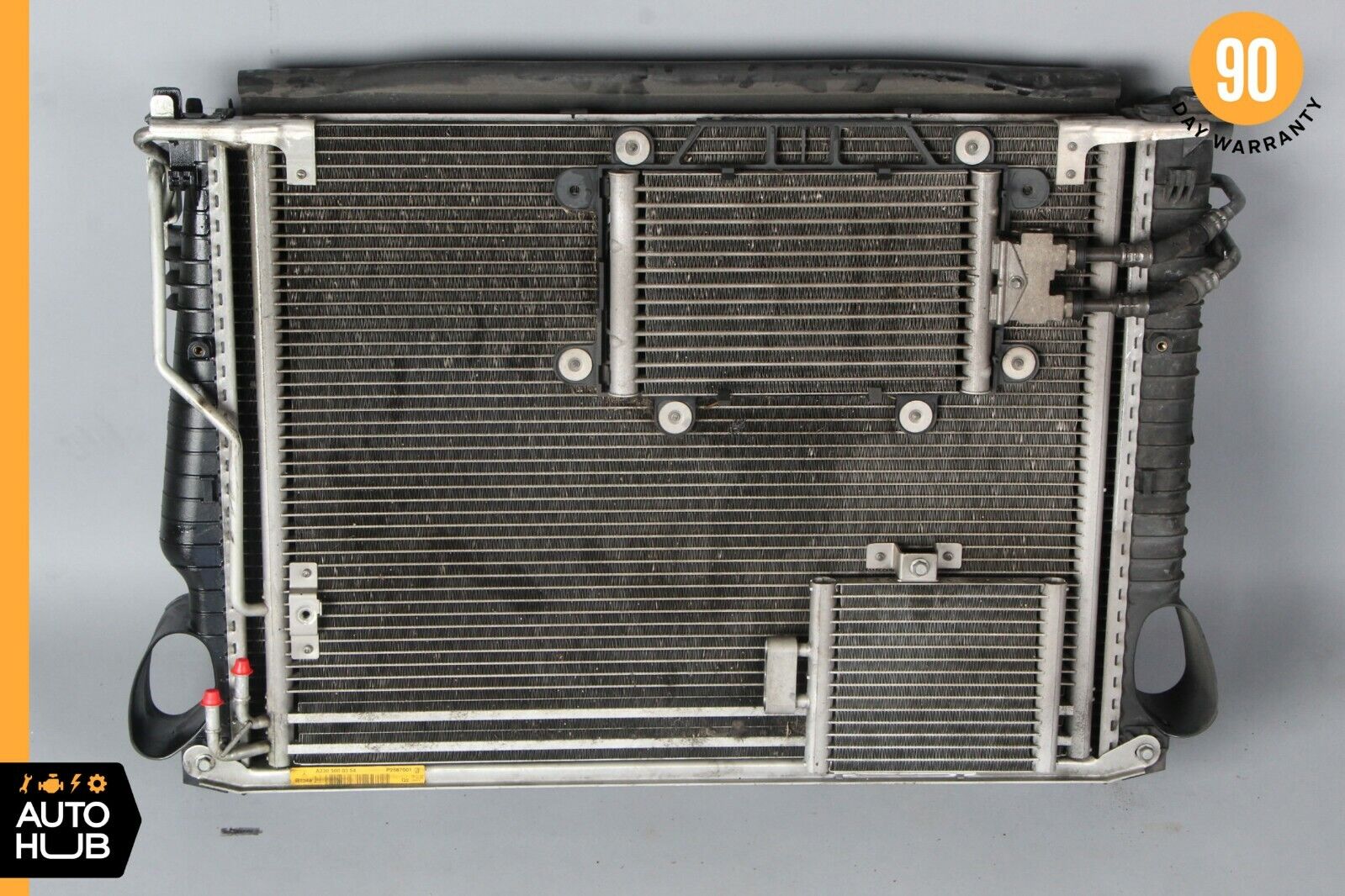 07-12 Mercedes R230 SL550 Engine Cooling Radiator A/C Condensor Oil Cooler OEM