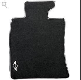 Mini Cooper Black Carpet Mats Floormats R55 R56 R57 R58 2007-2014 Front Set OEM