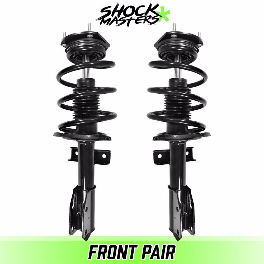 Front Pair Quick Complete Struts & Coil Springs for 2007-2012 GMC Acadia