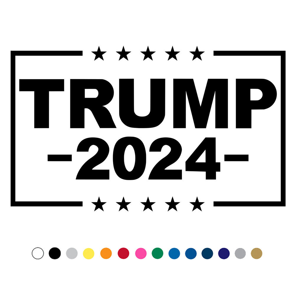 Trump 2024 Decal Car Truck Vinyl Sticker President Presidential Election v4