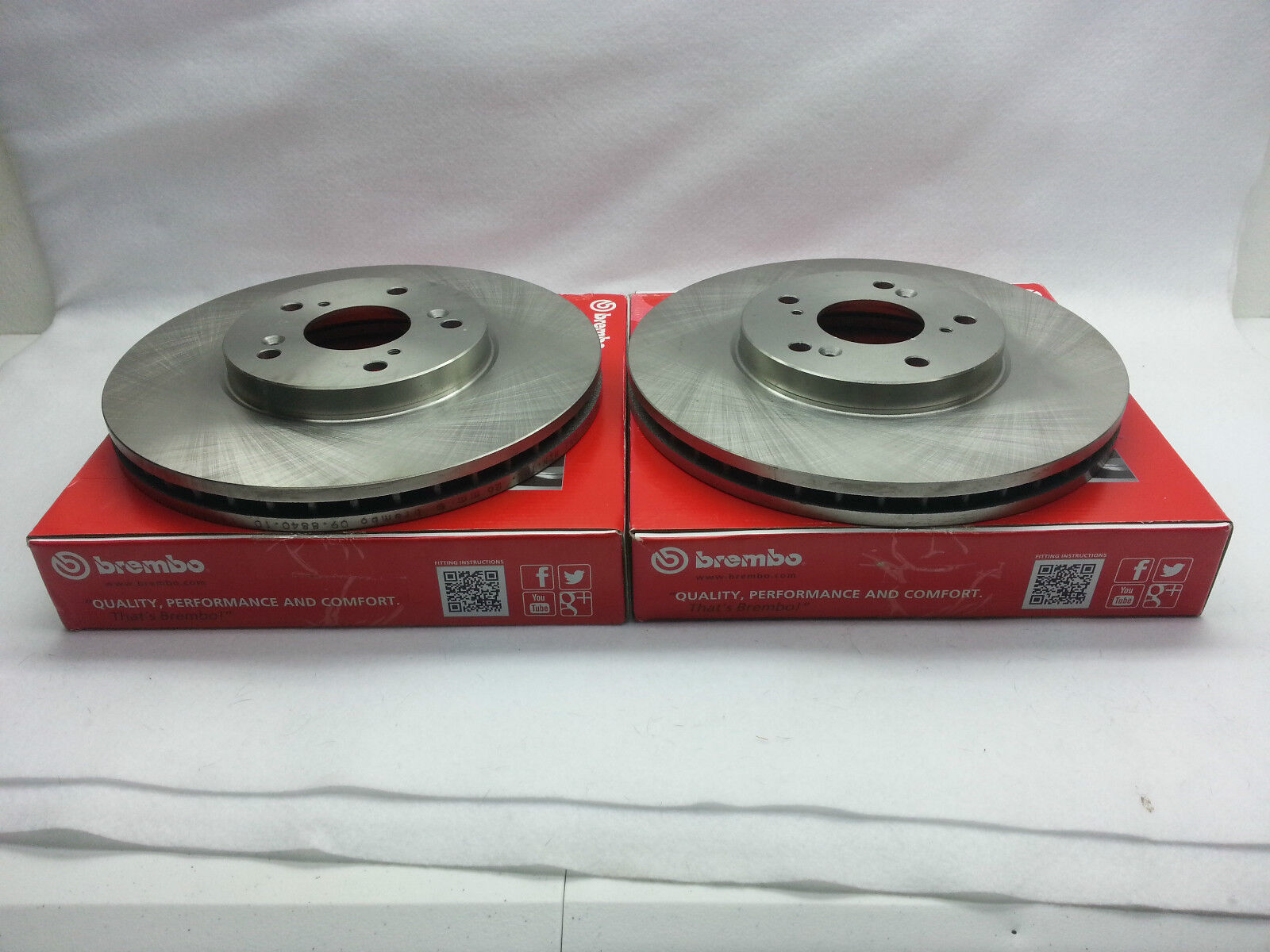 2-Brembo Rotors 25534 for TOYOTA Fits Sequoia 2001-2007 &Tundra 2000-2006 