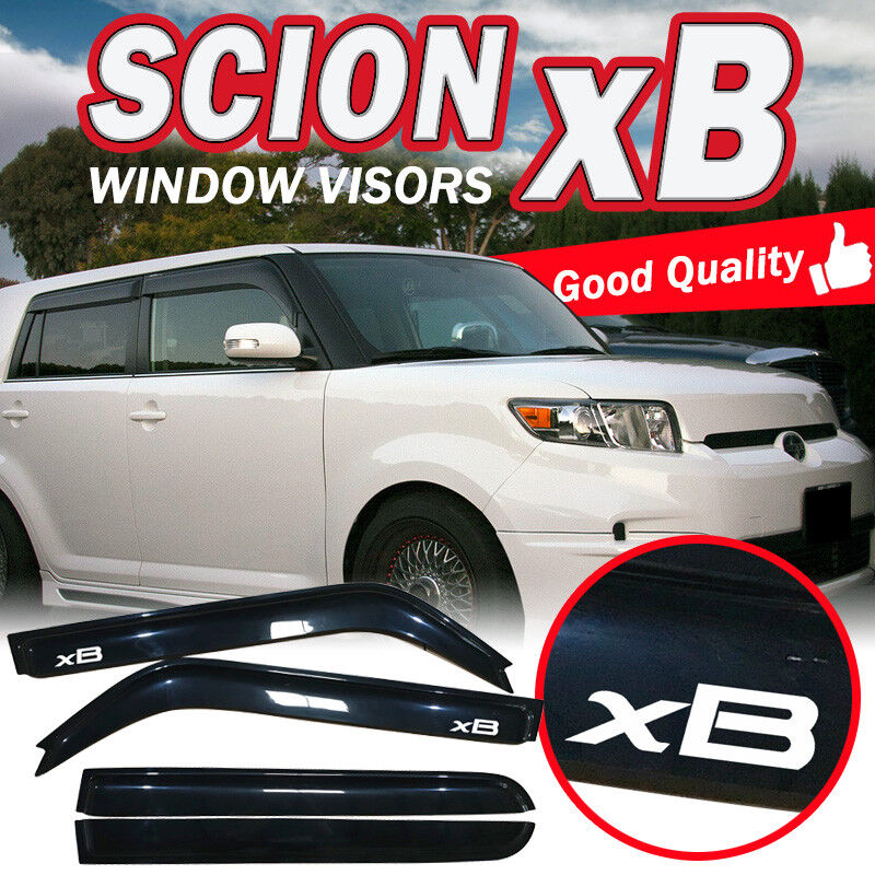 Fit 08-15 Scion xB Base Wagon Smoke Acrylic Window Visors Rain Guard Slim Style