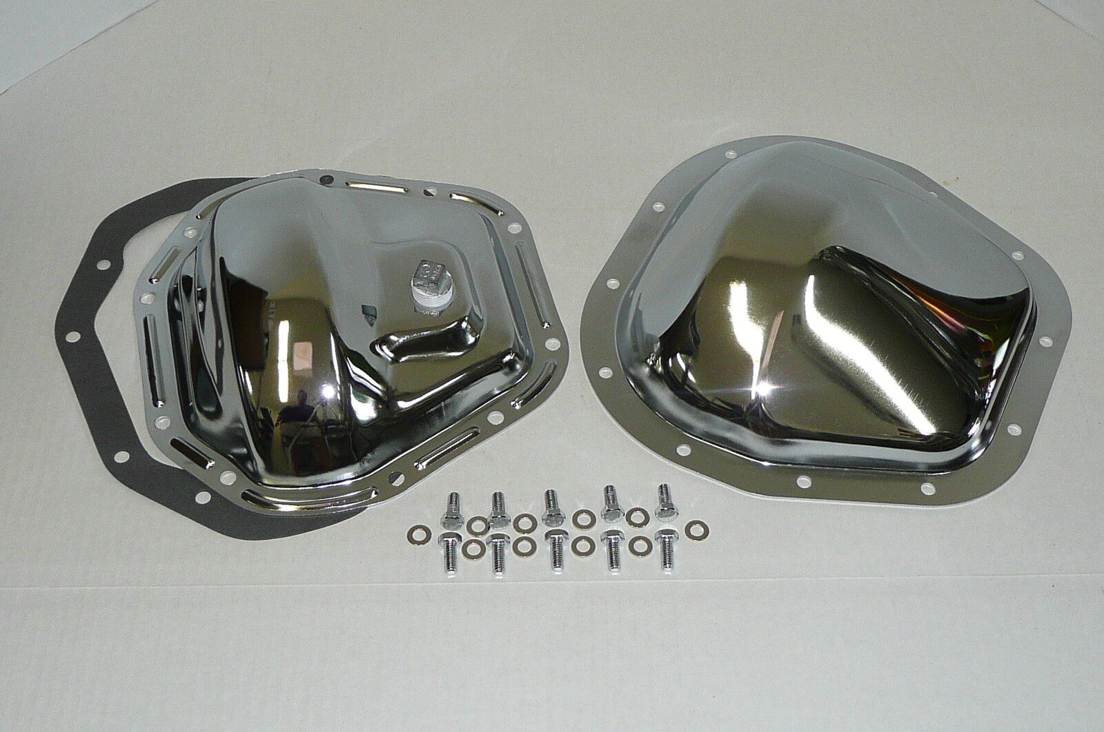 Chrome Ford Super Duty F-250 F-350 Excursion F & R Differential Cover Kit 4 x 4