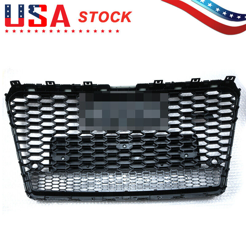 For Audi A7 S7 RS7 Style 2011-2014 Front Honeycomb Mesh Grill Grille W/ Quattro