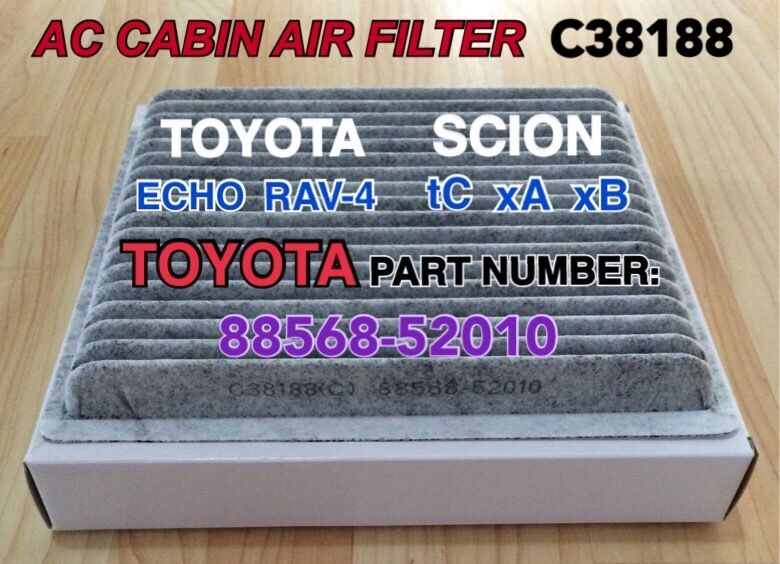 For TOYOTA Echo Rav-4 SCION xA xB tC AC CABIN AIR FILTER PREMIUM CARBONIZED