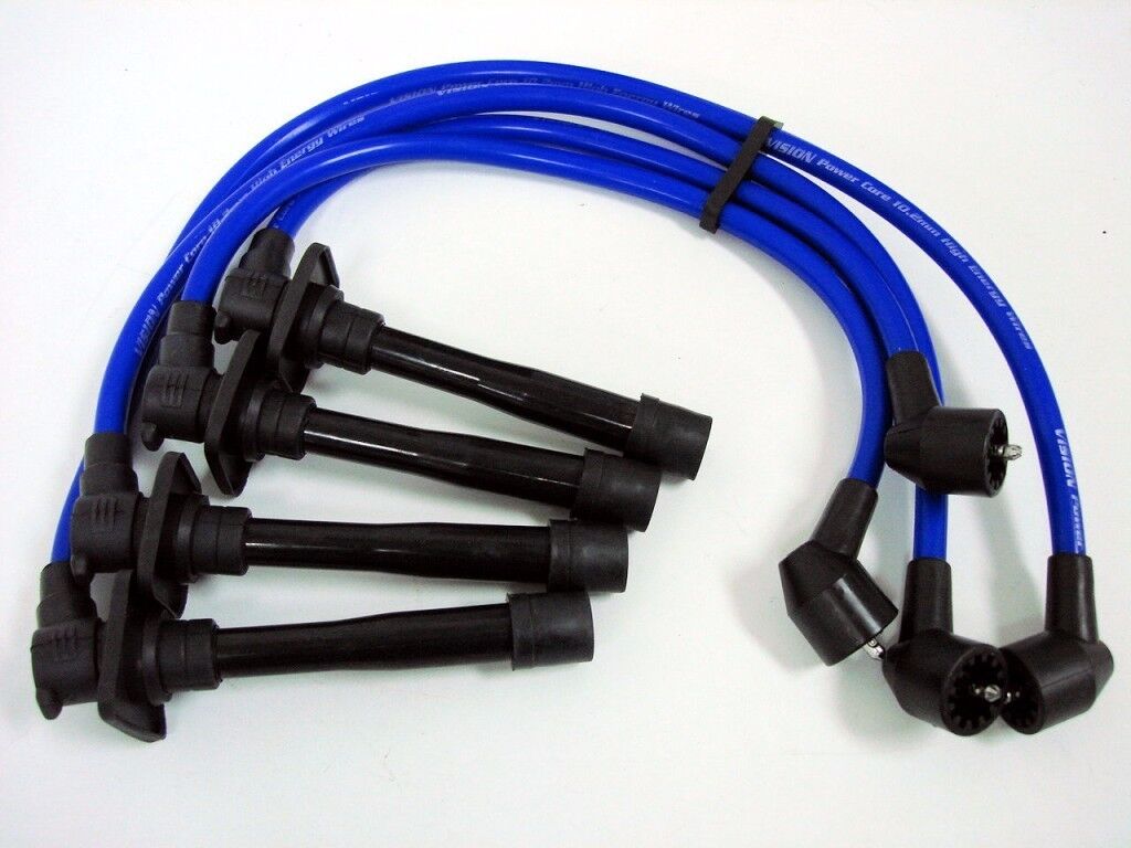 VMS 92-99 TOYOTA PASEO 5EFE 10.2MM RACING SPARK PLUG IGNITION WIRES CABLES BLUE