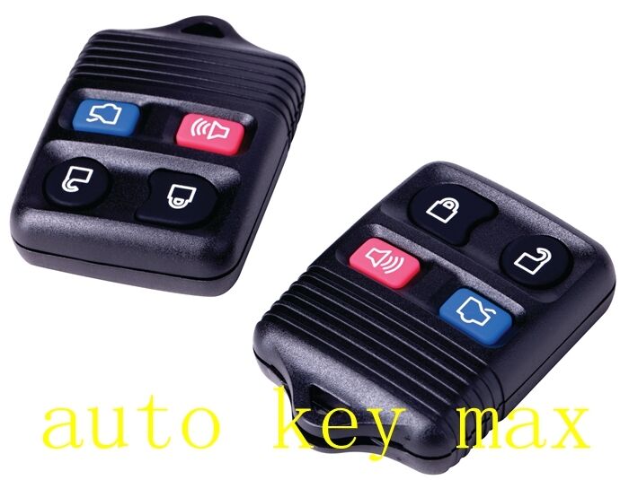 Pair New Replacement Remote Keyless Entry Key Clicker- 4 Button for Ford Mustang