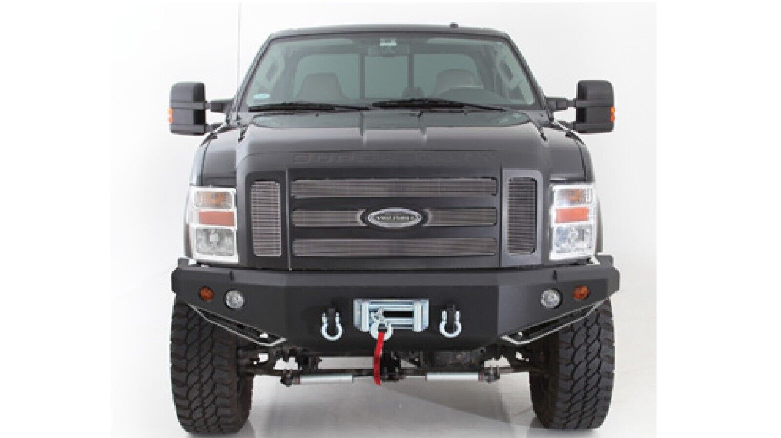 Smittybilt 612850 Black M1 Front Bumper with Winch Mount for Toyota FJ Cruiser