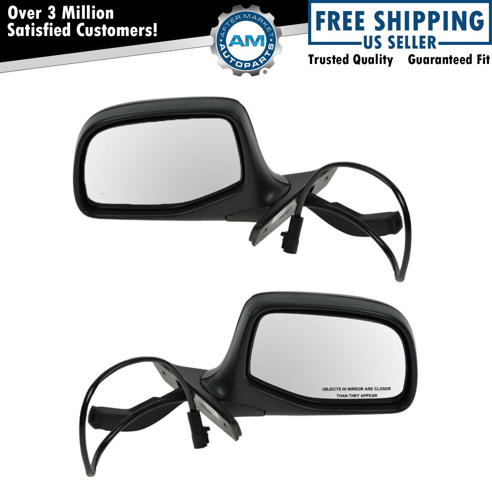 Power Side View Mirrors Left & Right Pair Set of 2 for 92-97 Ford F150 Lightning