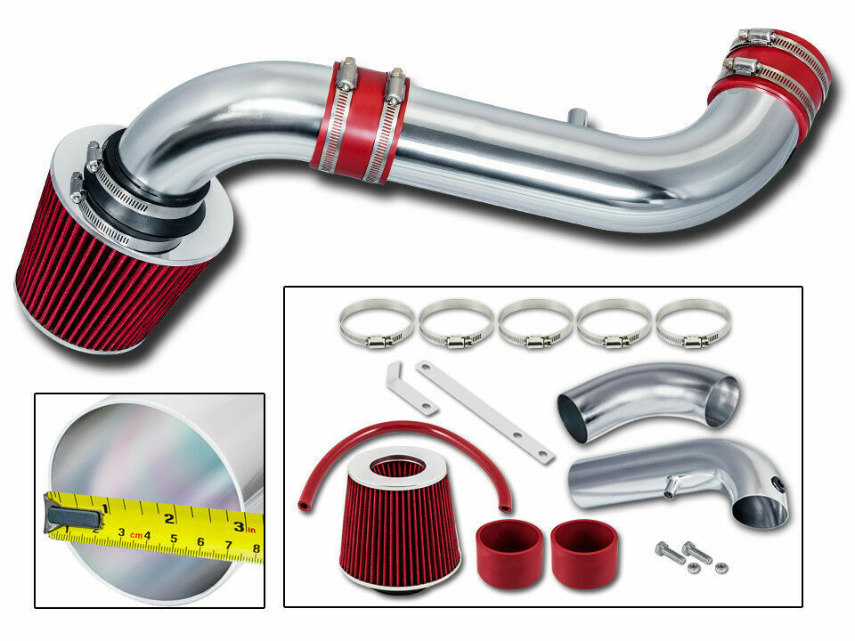 BCP RED 03-10 Dakota 3.7 V6 / 4.7 V8 Cold Air Intake Induction Kit + Filter