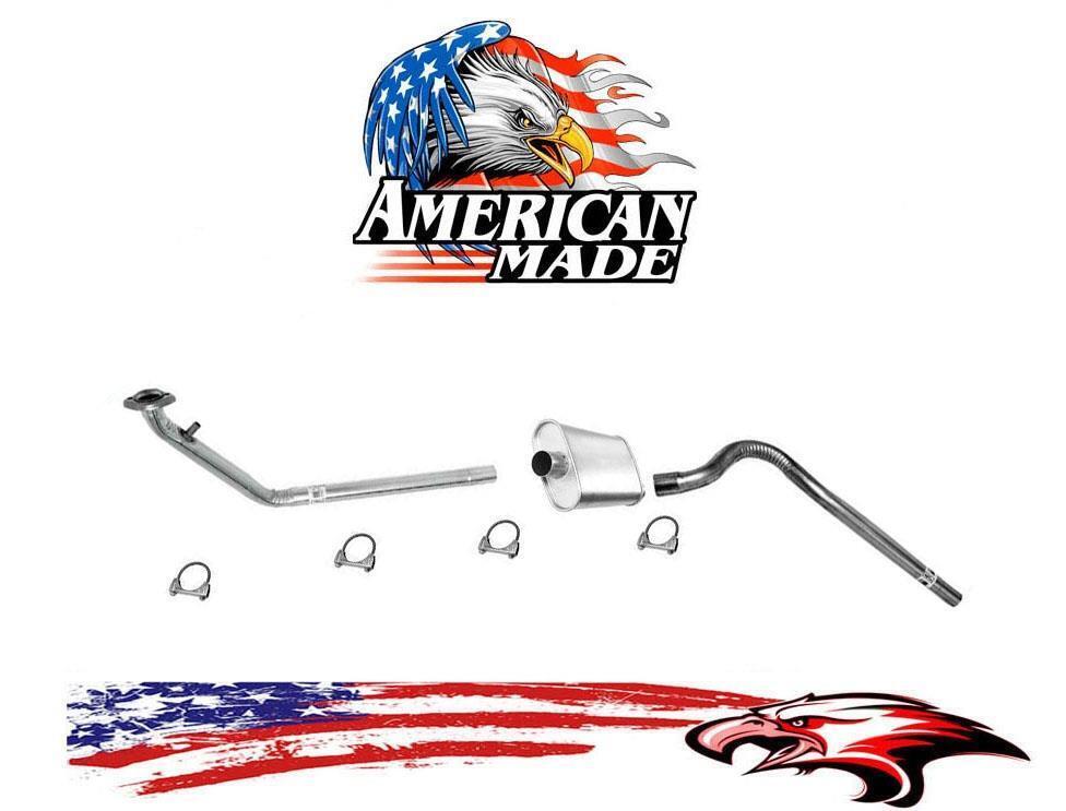 Front Pipe & Muffler Tail Pipe MADE IN USA for Jeep CJ7 4.2L 1985-1986
