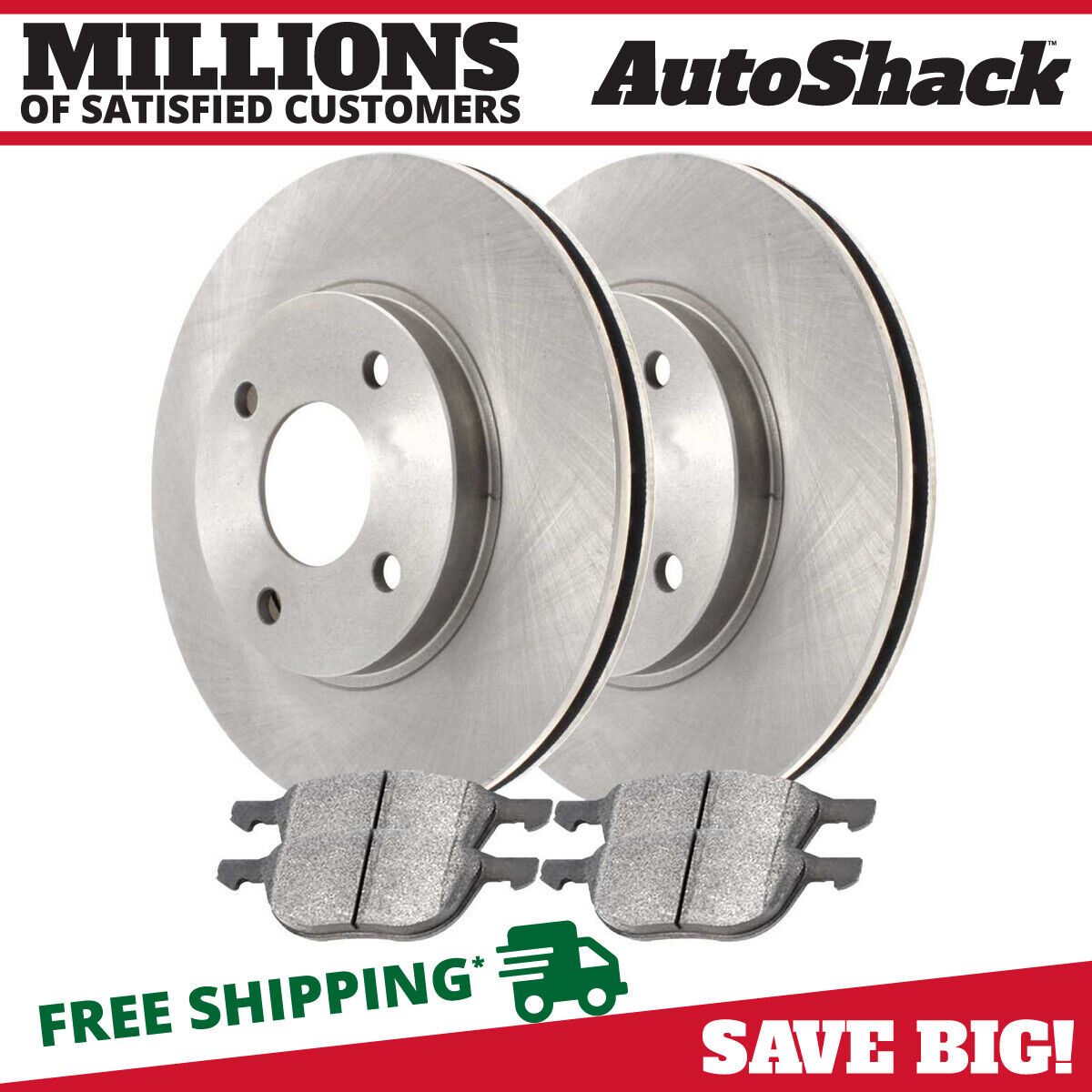 Front Brake Rotors & Pads for 2005 2006 2007 Ford Focus 2.0L 2.3L