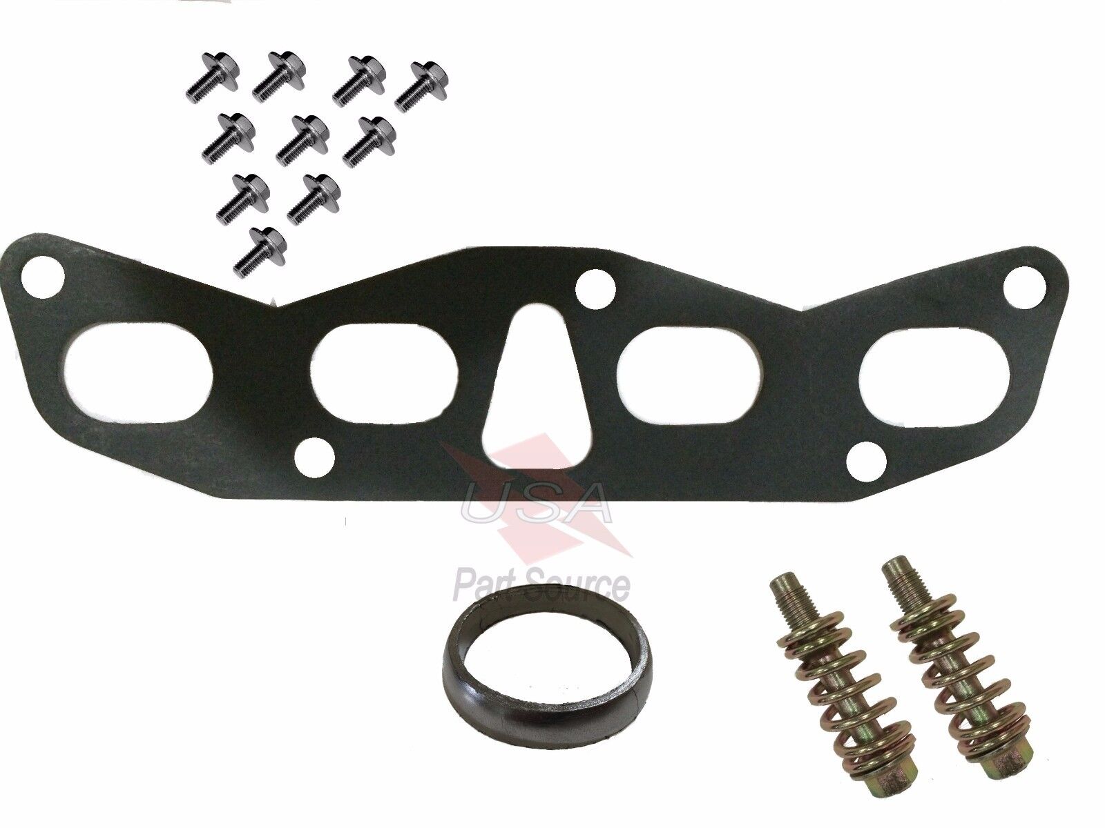 New Exhaust Manifold Gaskets Flange Down Pipe For 2002-2006 Nissan Altima 2.5L  