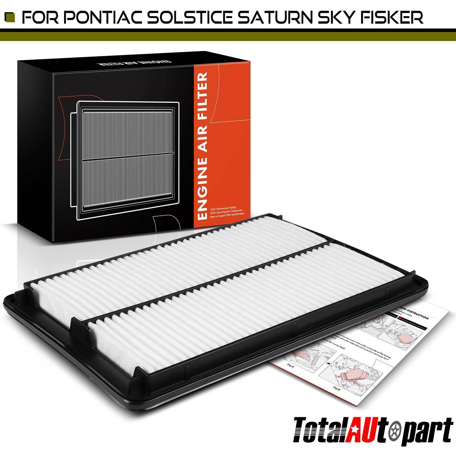 Engine Air Filter for Pontiac Solstice 06-09 Saturn Sky 07-10 Fisker Karma Front