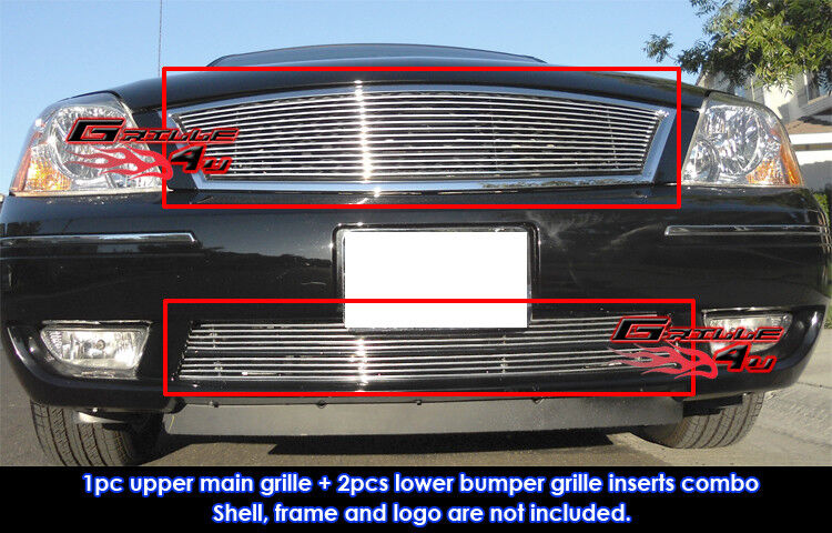 Fits Ford Five Hundred 500 Billet Grill Combo 05-07
