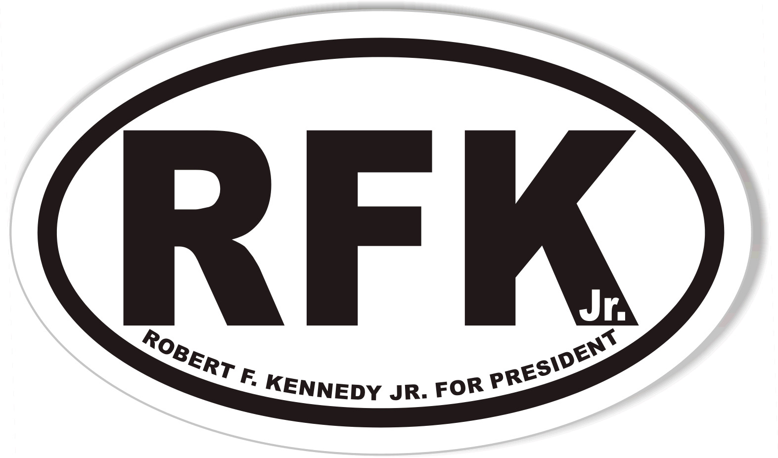 RFK Jr. For President Oval Bumper Sticker