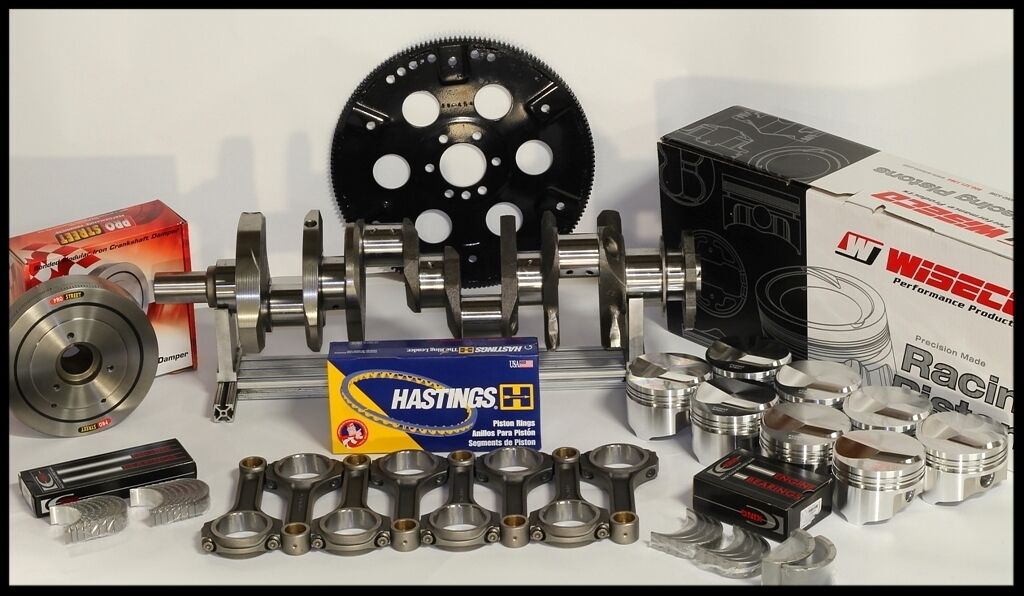 BBC CHEVY 496 ASSEMBLY FULLY FORGED +20cc DOME 4.280 PISTONS 030 OVER 2PC+4340