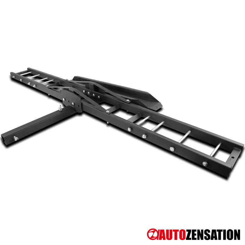 Anti-Tilt Motorcycle Scooter DirtBike Carrier Hitch Rack Ramp Mount SUV Trunk X1