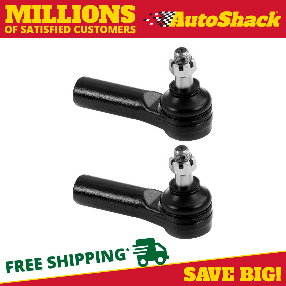 Front Outer Tie Rod End Pair for 2001-2009 Ford Escape 2001-2006 Mazda Tribute