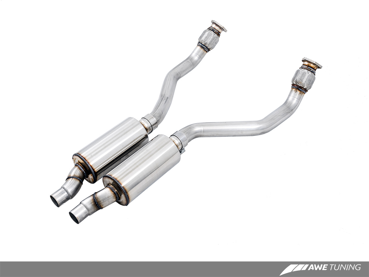 AWE Tuning Resonated Downpipes for Audi A6 / A7 / S4 / S5 3.0T 3215-11030