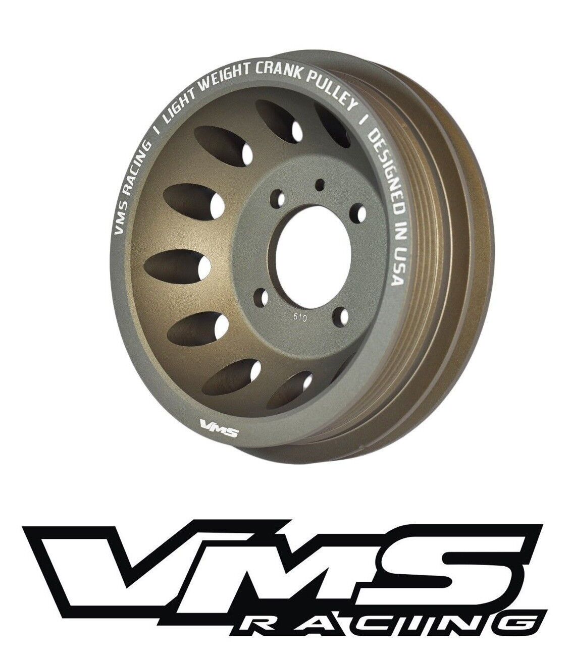 VMS Light Weight Aluminum Crank Crankshaft Pulley 90-93 Mazda Miata 1.6L B6ZE