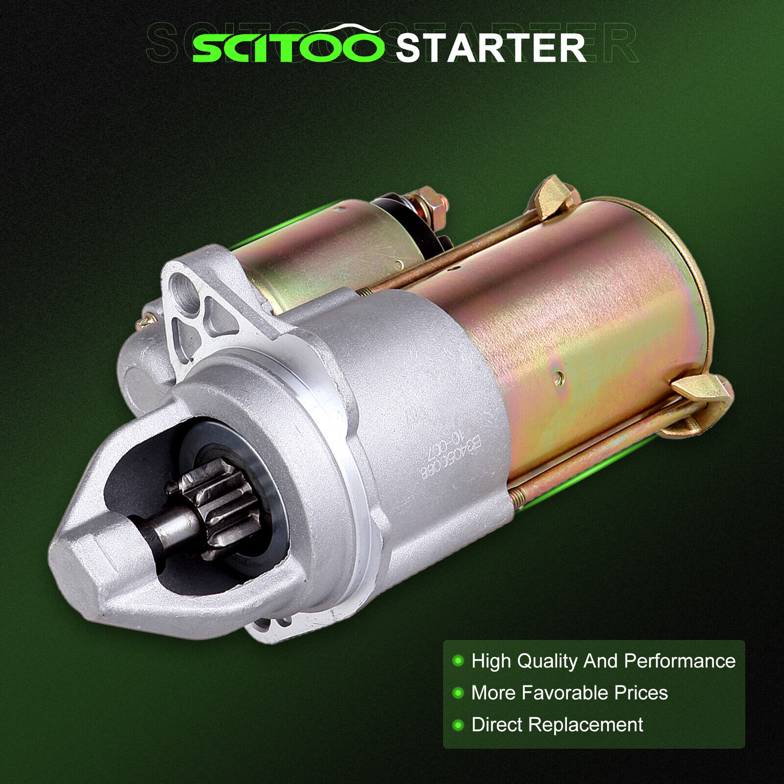 SCITOO Starter For Cavalier 2.0 2.2L Cobalt Malibu Grand Am Saturn Ion L 02-06