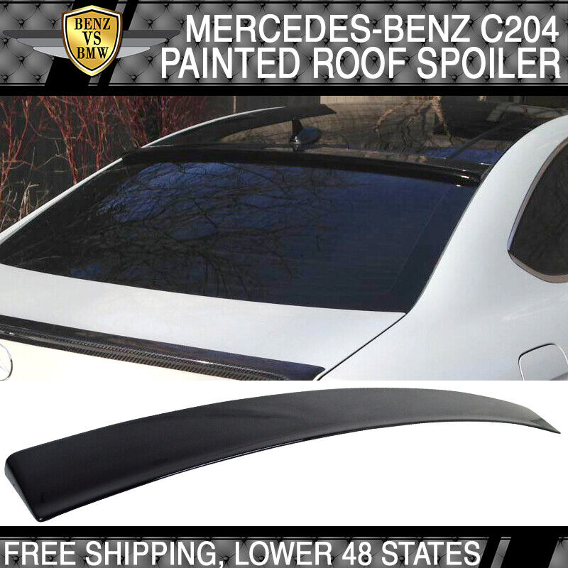 USA Stock 12-15 Benz W204 Coupe C204 OE Factory Roof Spoiler Painted #040 Black