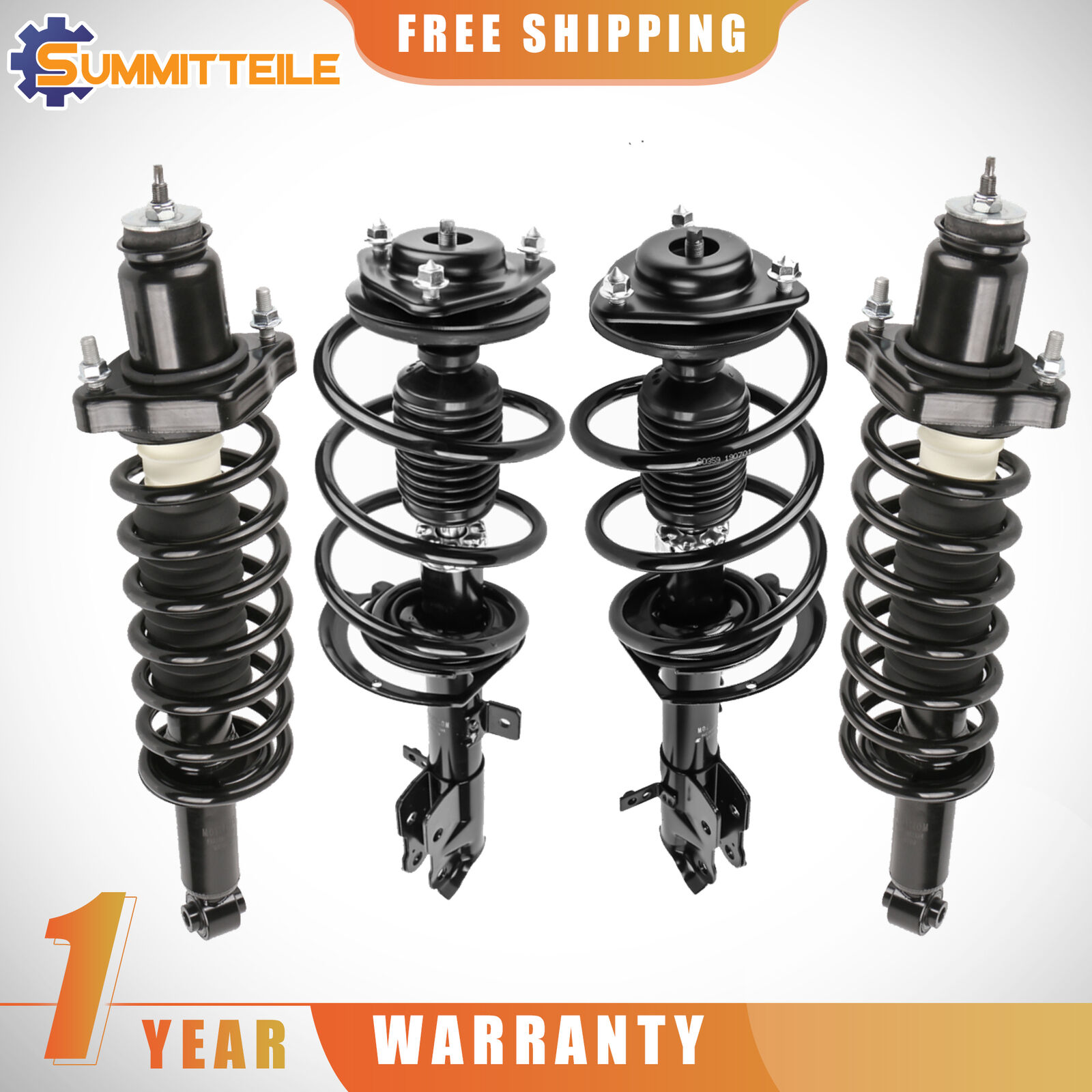 4PCS Front & Rear Struts Shock Absorbers For Jeep Compass Patriot Dodge Caliber