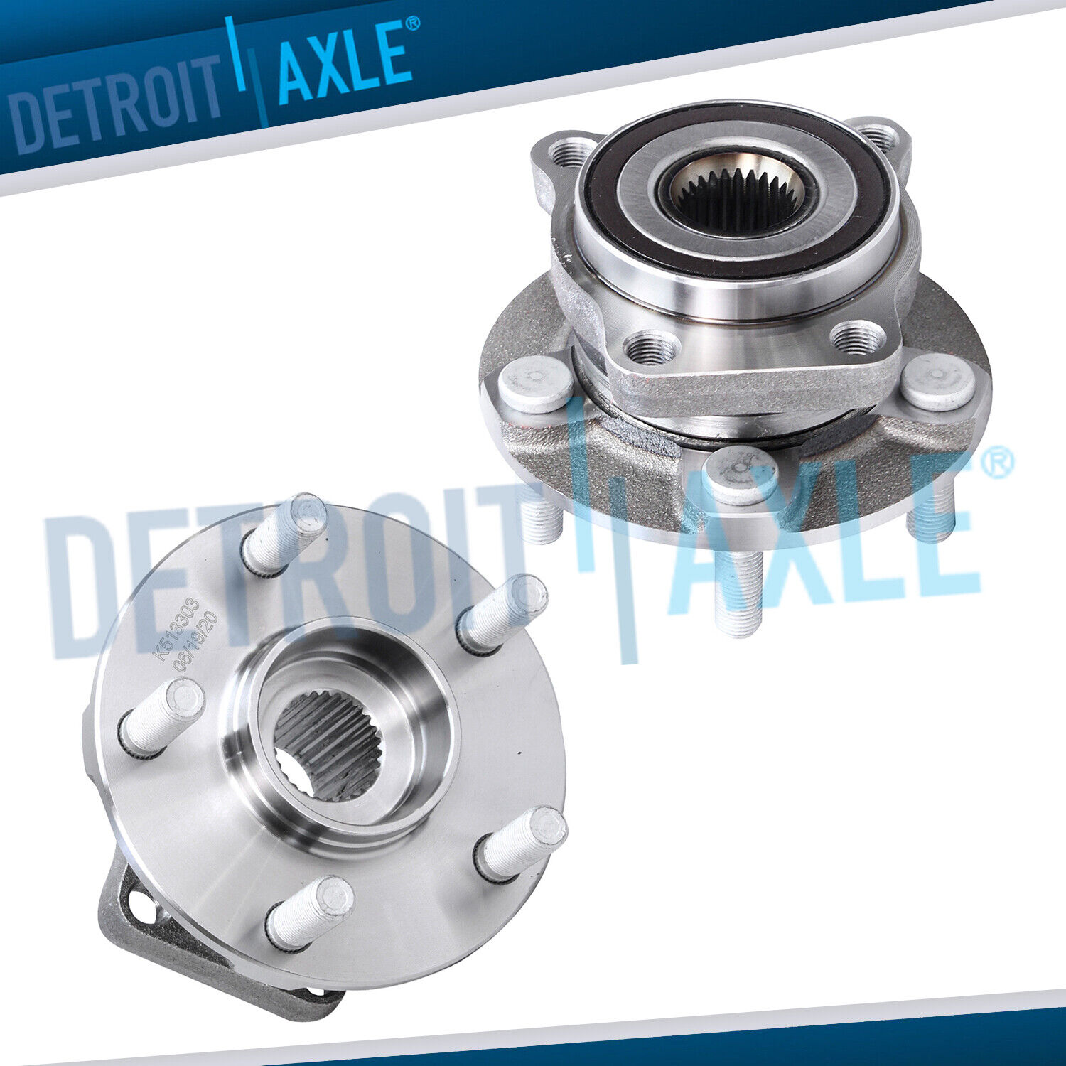 Pair Front Wheel Hub Bearing Assembly for Subaru Impreza Forester Legacy Outback