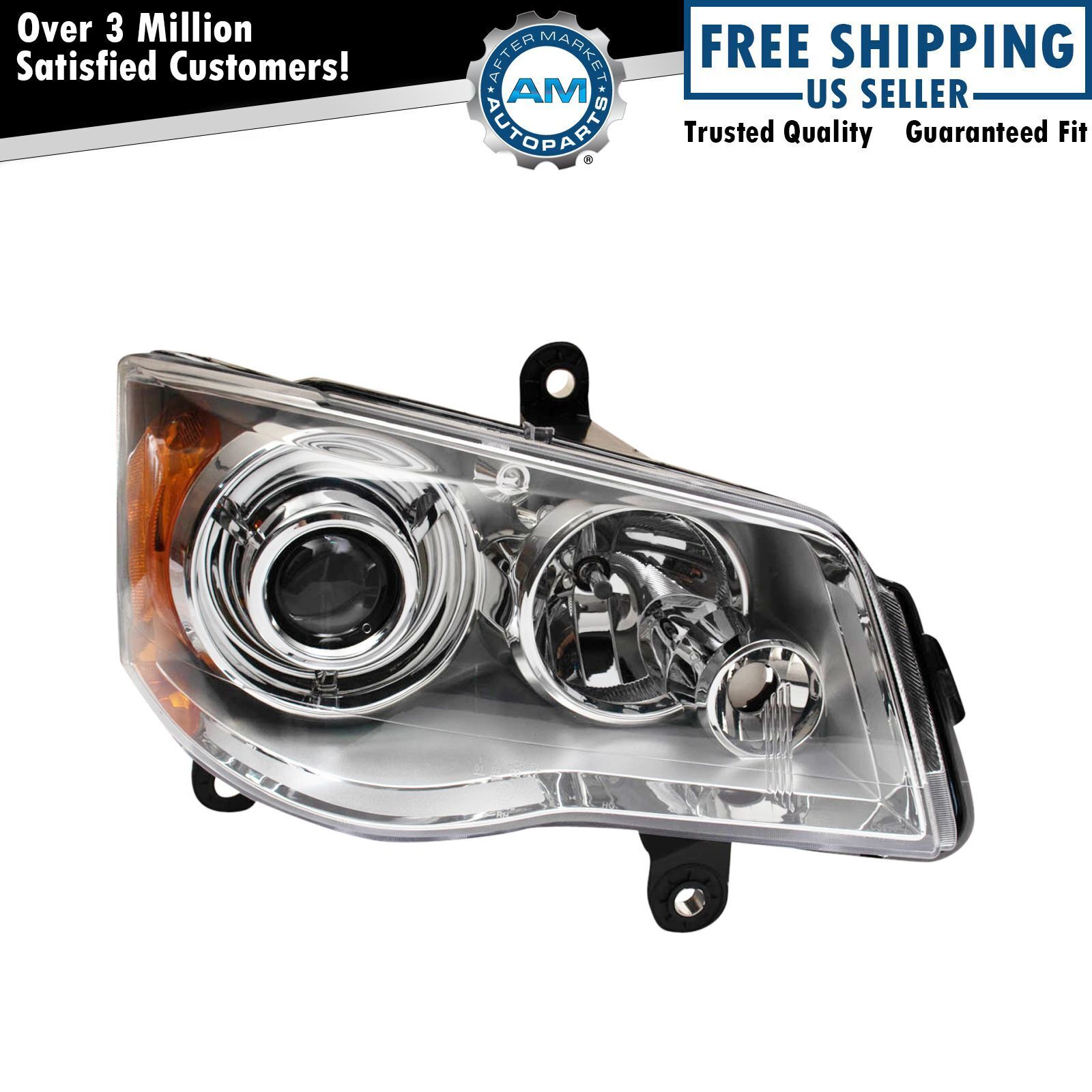 Right Headlight Assembly For 2008-2016 Chrysler Town & Country CH2519126