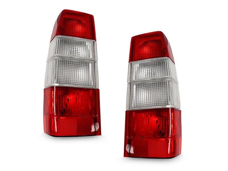 USA Euro Red/Clear Tail Lights Pair for 83-92 Volvo 740 760 90-96 940 960 Wagon