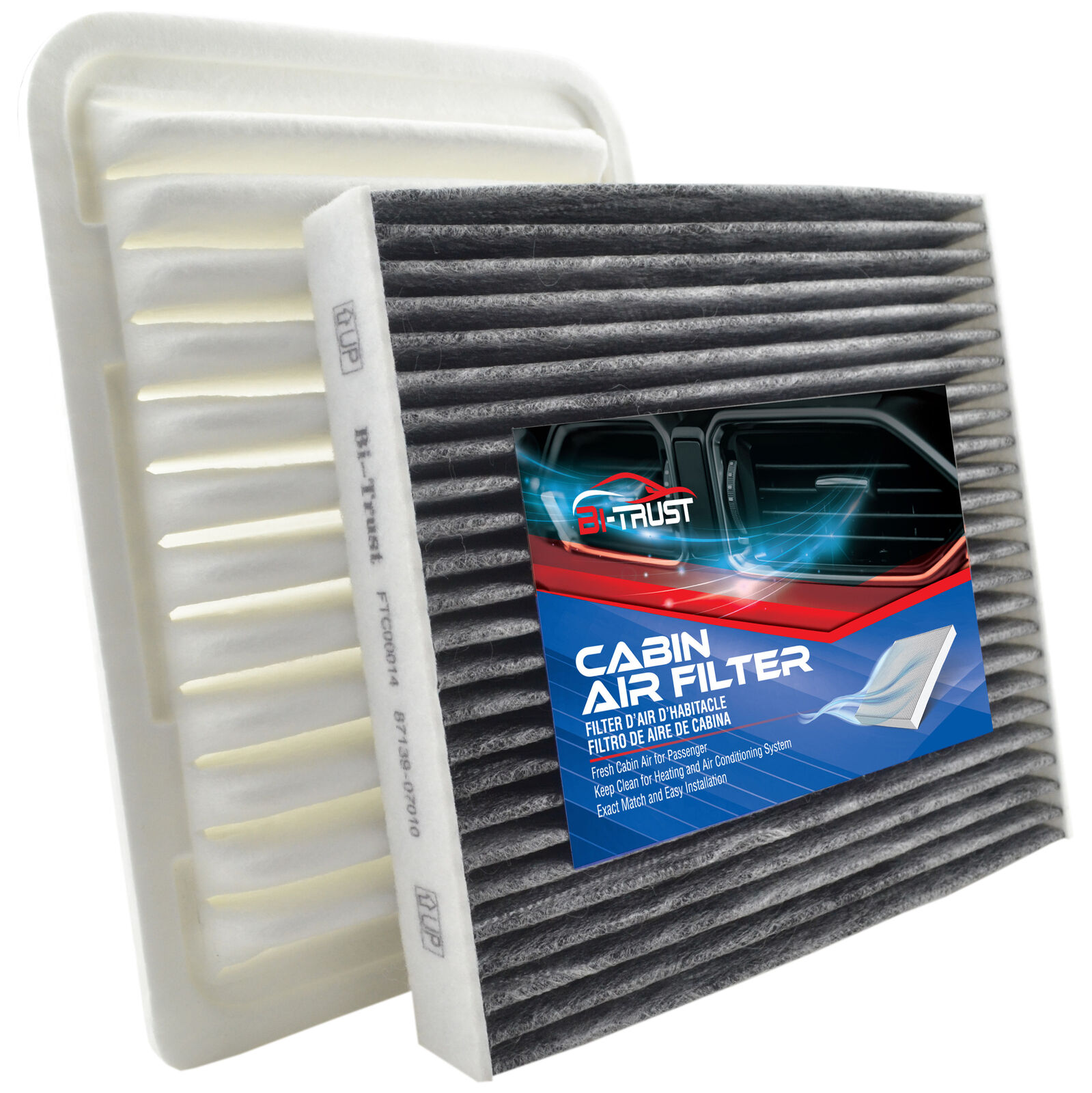 Engine and Cabin Air Filter Kit for Toyota Matrix Yaris Corolla Im Scion iM