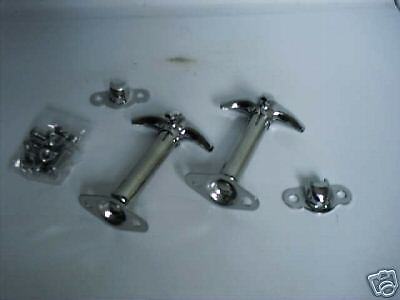  WILLYS CJ2A 3A 3B CJ5 CJ7 CJ8 YJ M38 WAGON TRUCK  HOOD LATCHES STAINLESS SET 