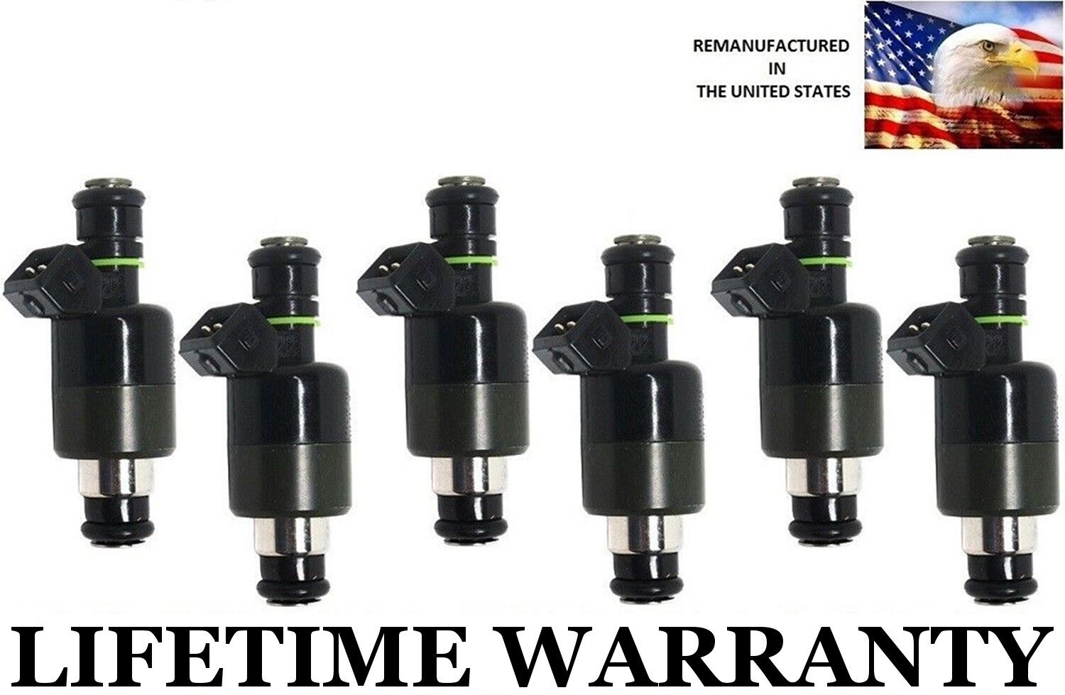 Genuine Rochester Set Of 6 Fuel Injectors For Buick Chevy Oldsmobile 3.1L 3.4L 