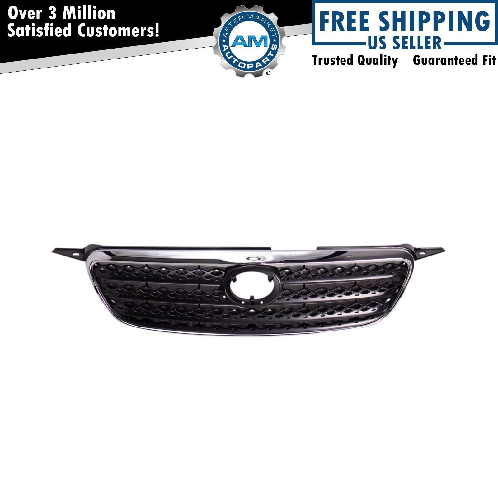 Grille Black & Chrome Frame Assembly for 05-08 Toyota Corolla