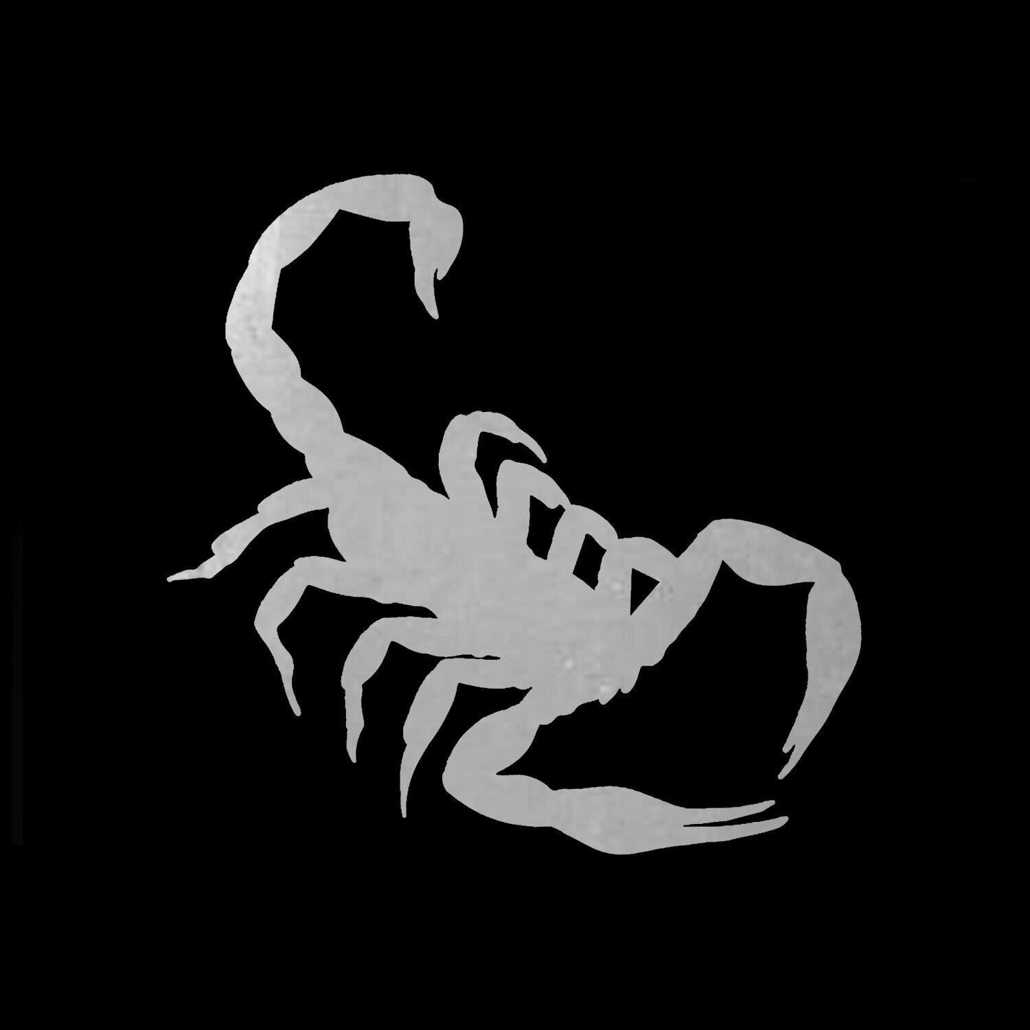 Scorpio Zodiac Decal - Scorpion Sticker - Choose Chrome Color And Size