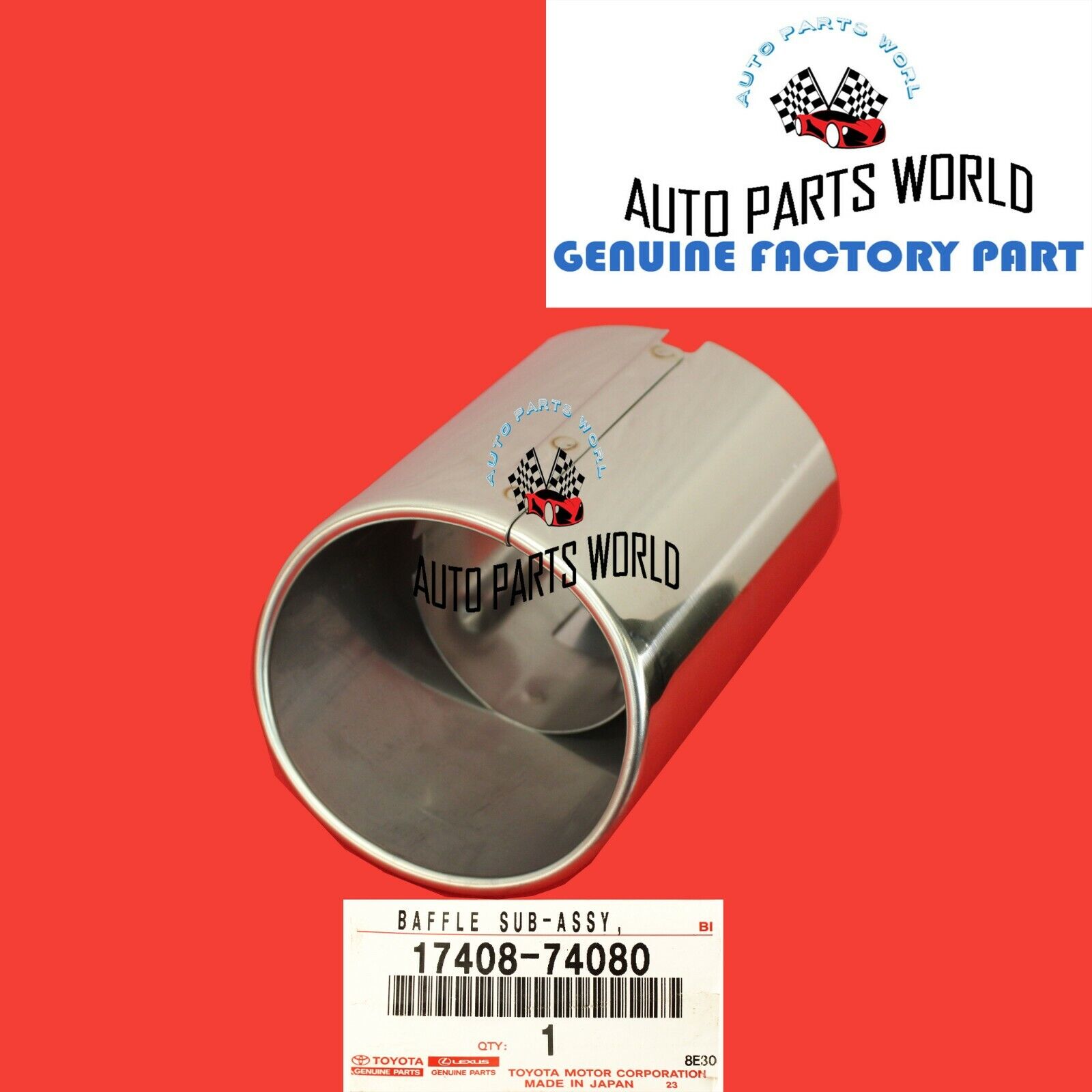 GENUINE TOYOTA AVALON CAMRY LS430 GS430 GS460 EXHAUST TAILPIPE TIP 17408-74080