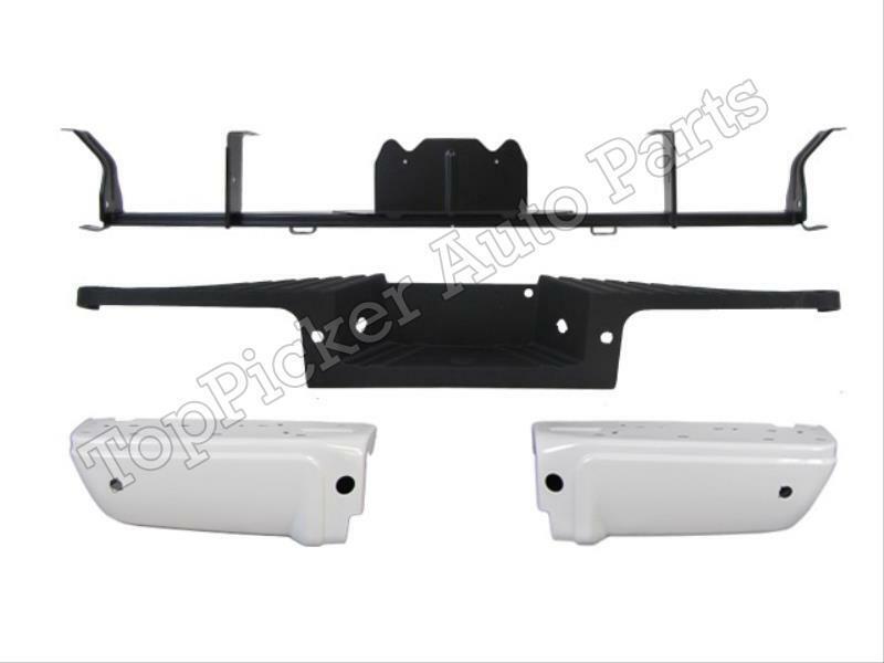 Painted Oxford White YZ/M6466A Rear Bumper Ends 4pc Set W/H For 08-12 Ford F250