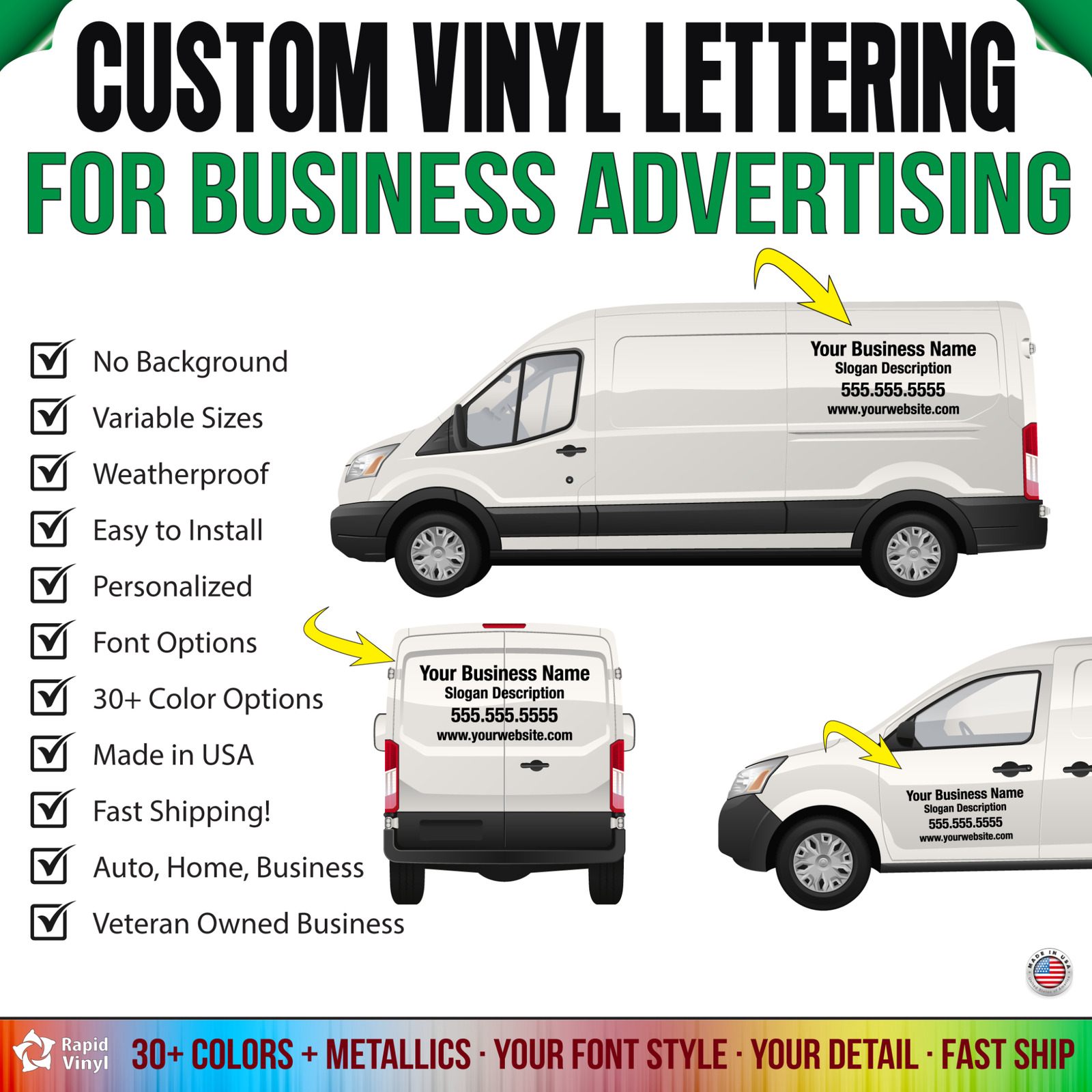 Custom Vinyl Lettering For Business Name Advertising Store Windows Truck Trailer