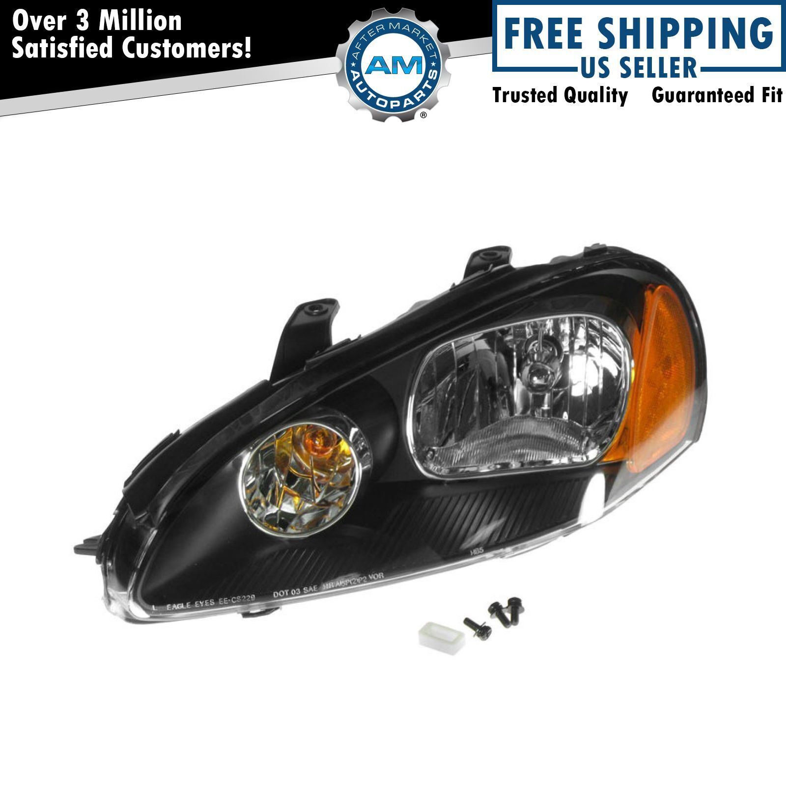 Left Headlight Assembly Drivers Side For 2003-2005 Dodge Stratus MI2502134