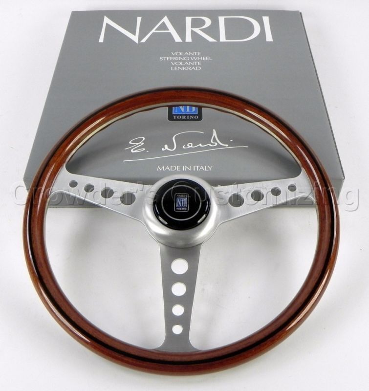 Nardi Classic Steering Wheel - 360 mm Wood Satin Spokes