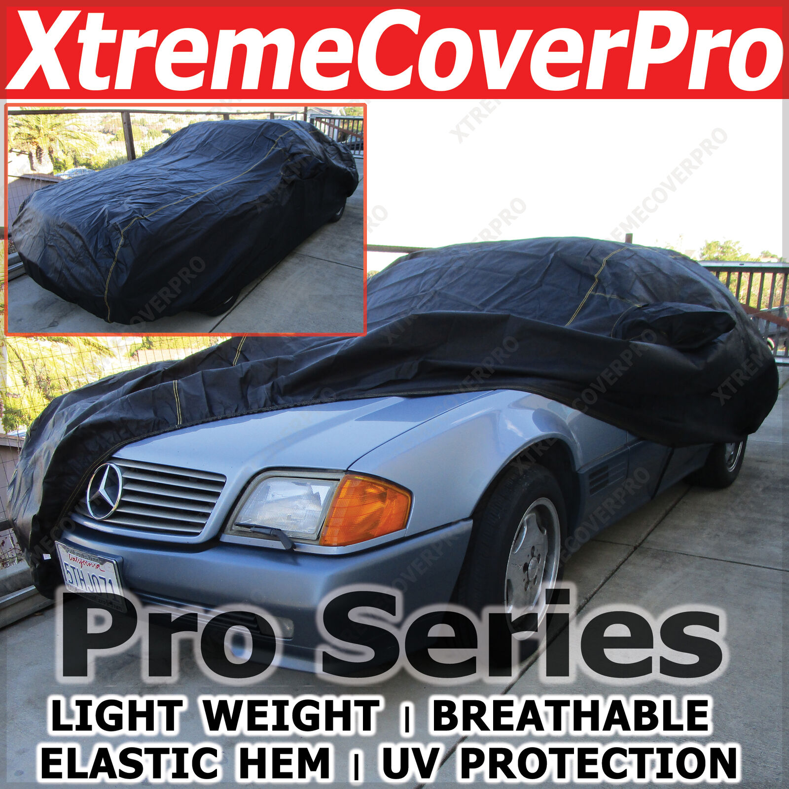1985 1986 Mercedes-Benz 560SEL W126 Breathable Car Cover w/MirrorPocket