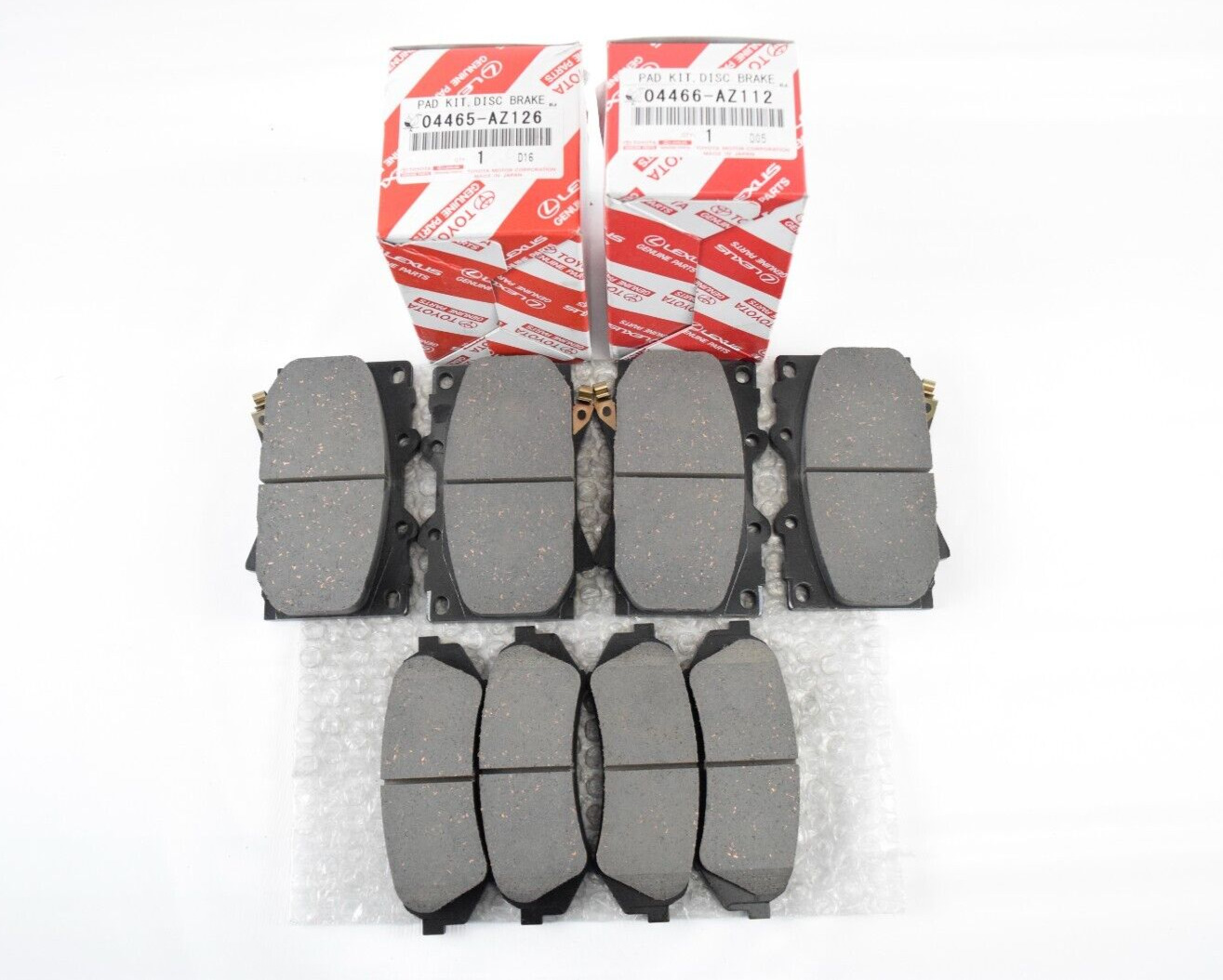 Genuine Lexus LX470 1998-2007 Front and Rear Brake Pad Sets 