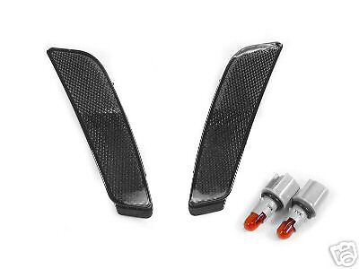 NEW 2003-2007 CADILLAC CTS & CTS-V DEPO SMOKE FRONT BUMPER SIDE MARKER LIGHTS