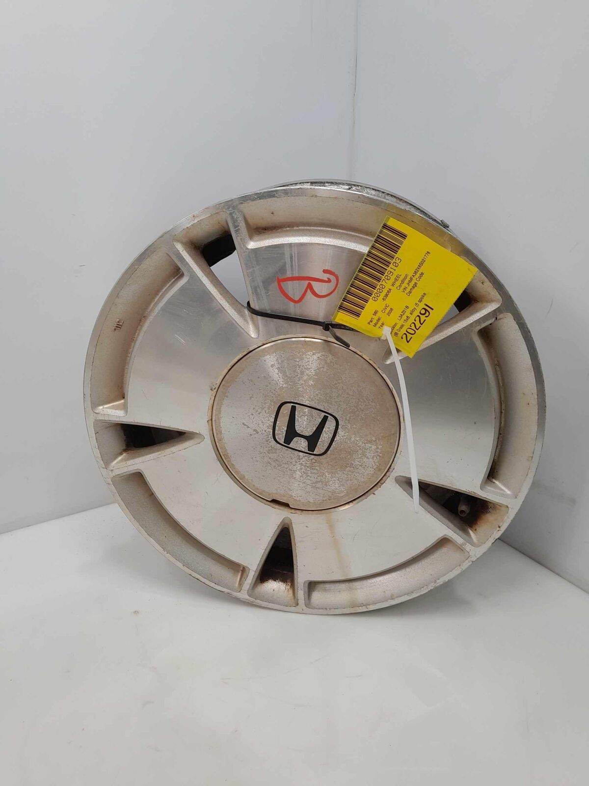 06 - 11 Honda Civic Hybrid Alloy Wheel 15x6 - 5 Spokes OEM 42700SNCA81