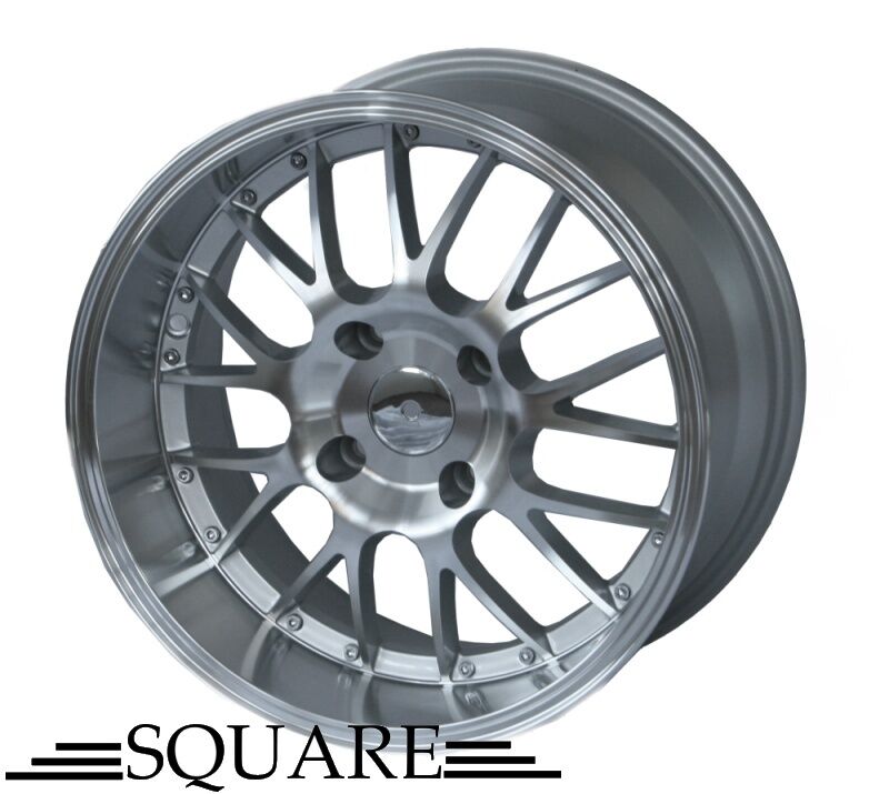 SQUARE Wheels G6 Model 17x9 +15 4x114.3 G6-17915-4lug 240sx MESH 180SX 